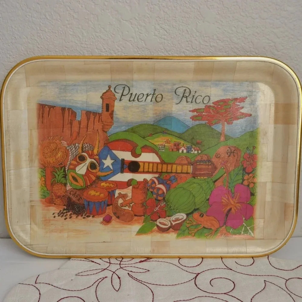 Puerto Rico Bamboo Tray